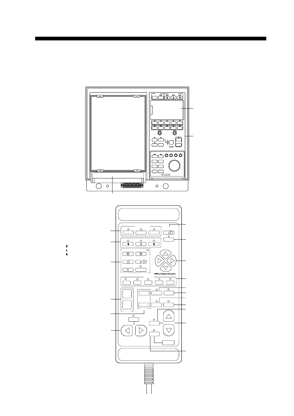 Control description, Figure 1-1 display unit and remote control box | Furuno CSH-53 User Manual | Page 9 / 106