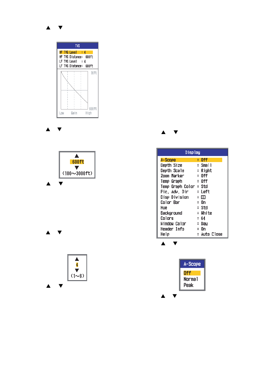 15 a-scope display | Furuno FCV295 User Manual | Page 20 / 53