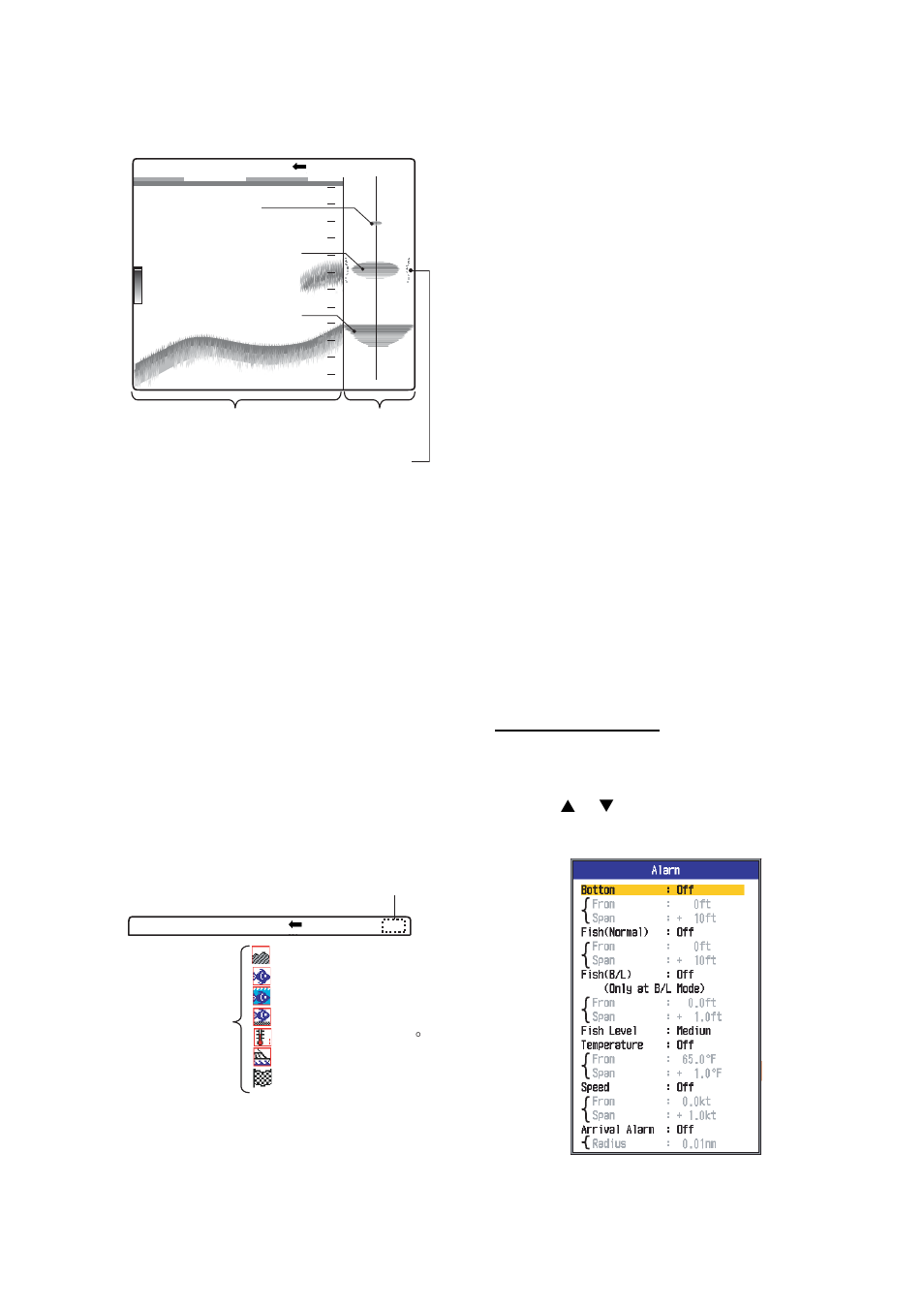 16 alarms | Furuno FCV295 User Manual | Page 21 / 53