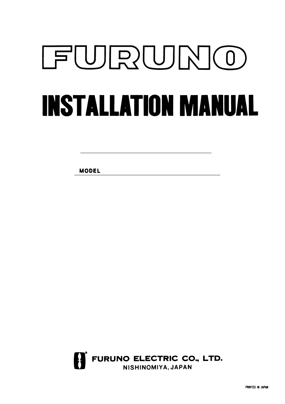 Furuno FR1500 Mk3 User Manual | 79 pages