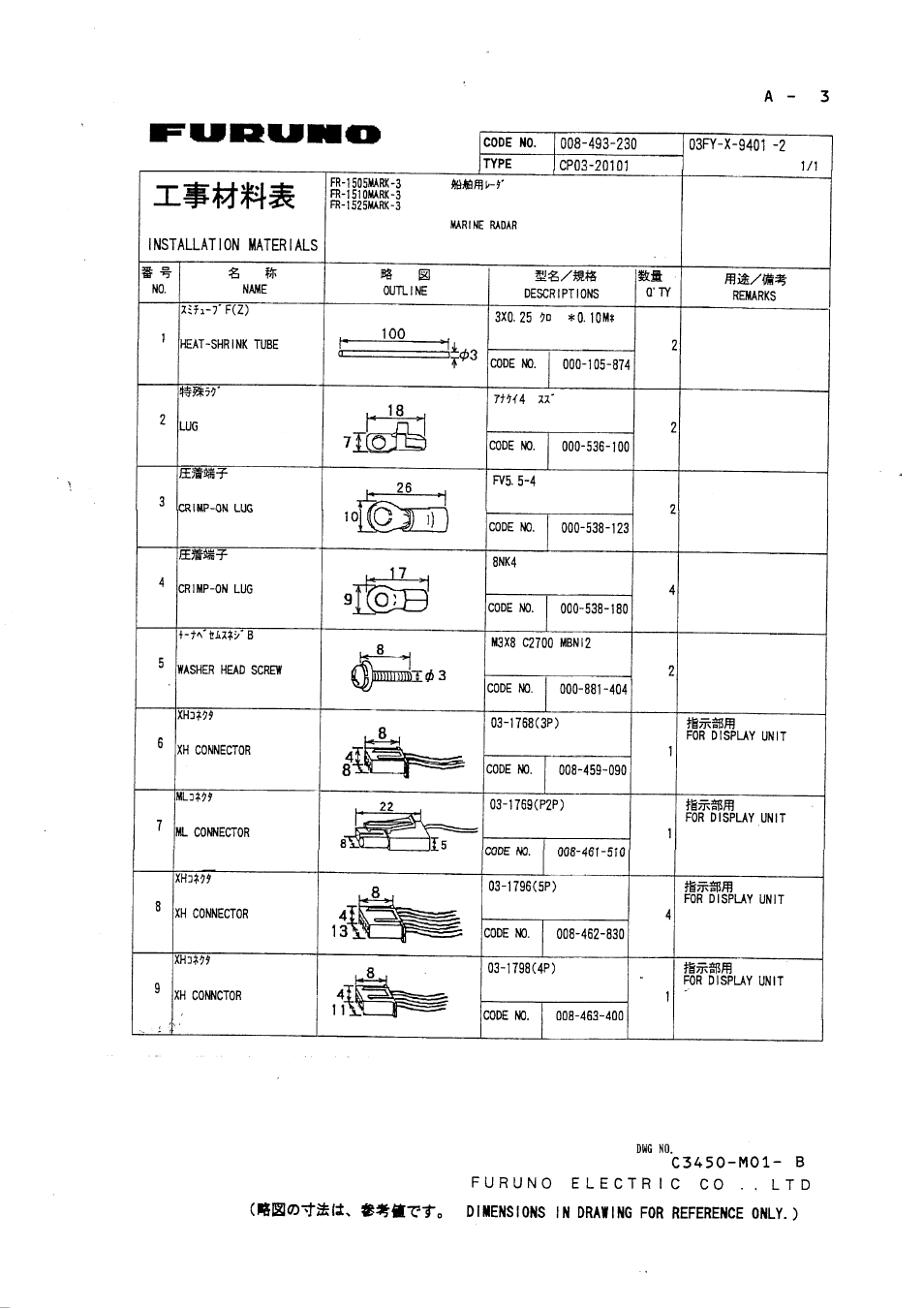 Furuno FR1500 Mk3 User Manual | Page 60 / 79