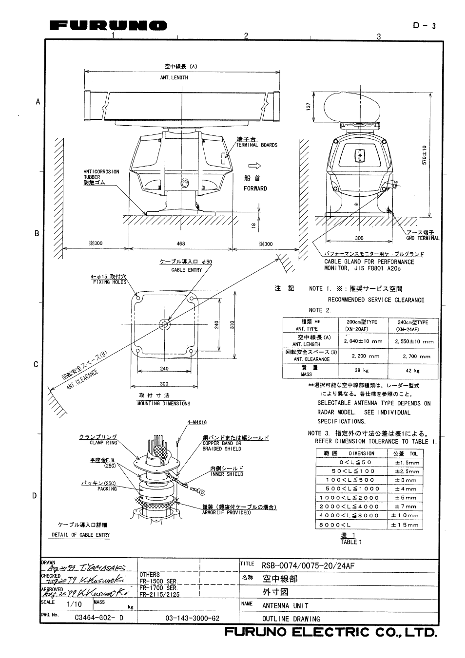 Furuno FR1500 Mk3 User Manual | Page 70 / 79