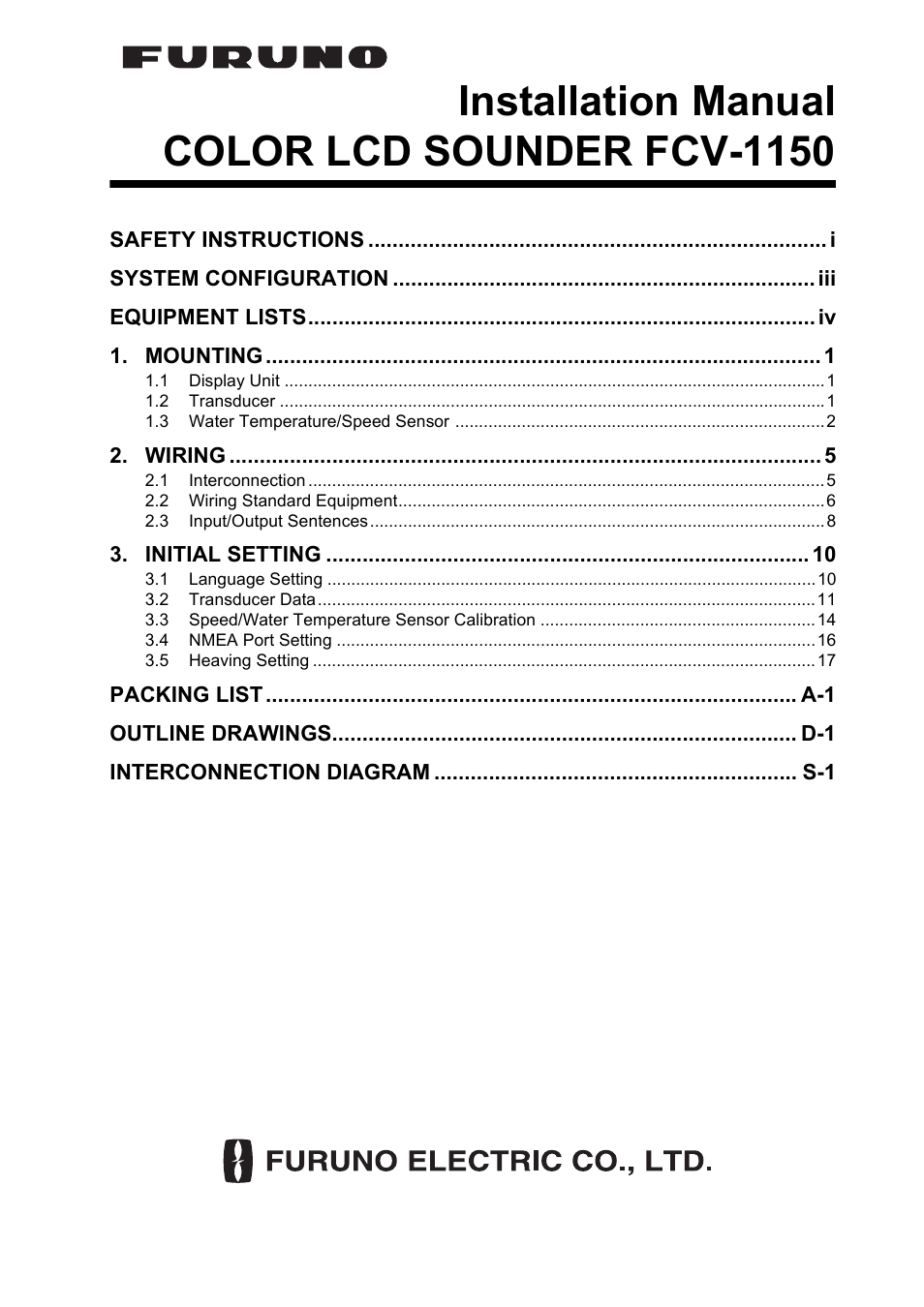 Furuno FCV-1150 User Manual | 32 pages