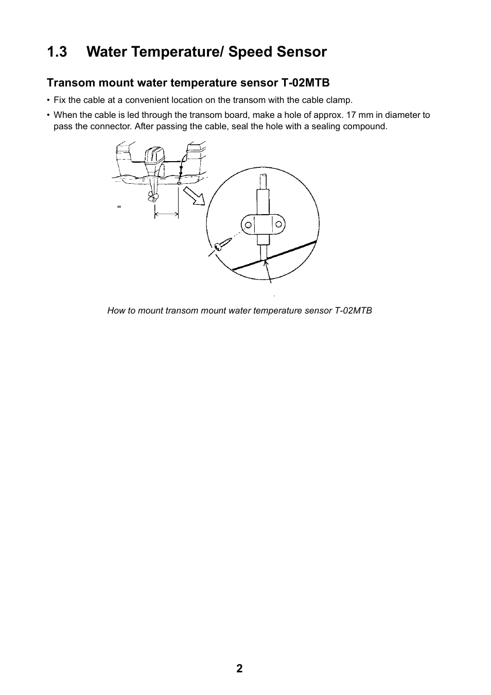 3 water temperature/ speed sensor | Furuno FCV-1150 User Manual | Page 11 / 32