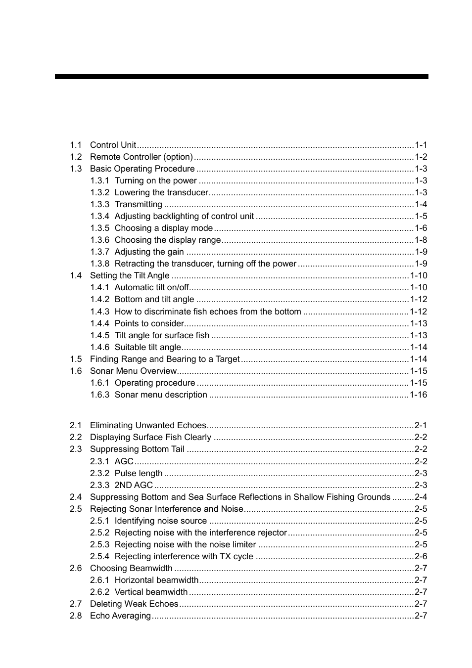 Furuno CSH-8L User Manual | Page 5 / 89