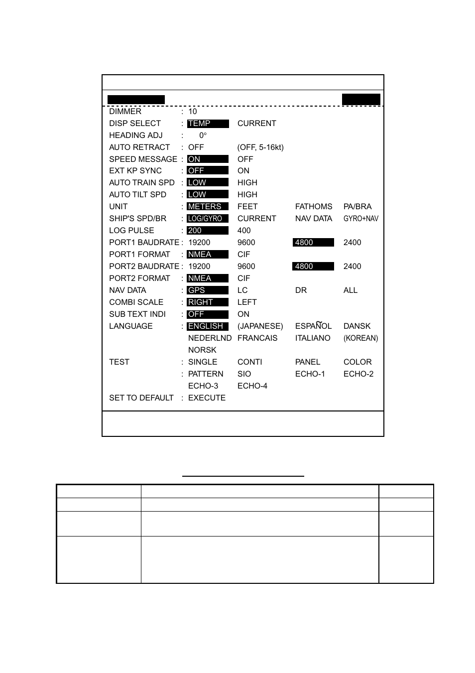 2 system menu | Furuno CSH-8L User Manual | Page 69 / 89