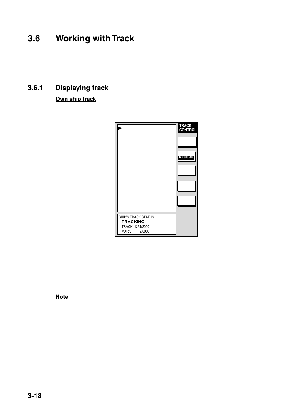 6 working with track, 1 displaying track | Furuno NAVNET 1833 User Manual | Page 104 / 248