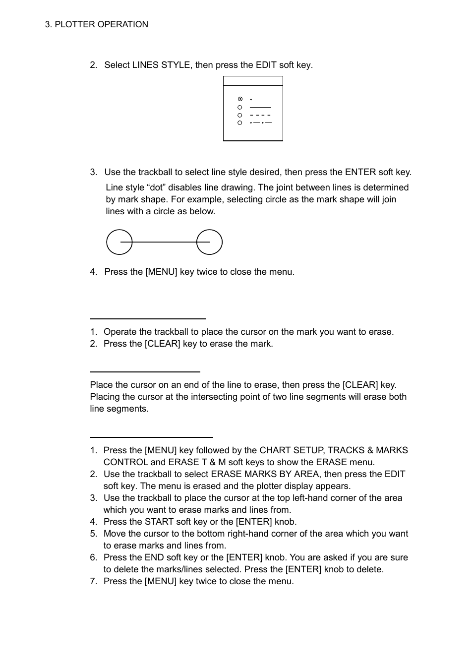 4 erasing marks, lines | Furuno NAVNET 1833 User Manual | Page 112 / 248