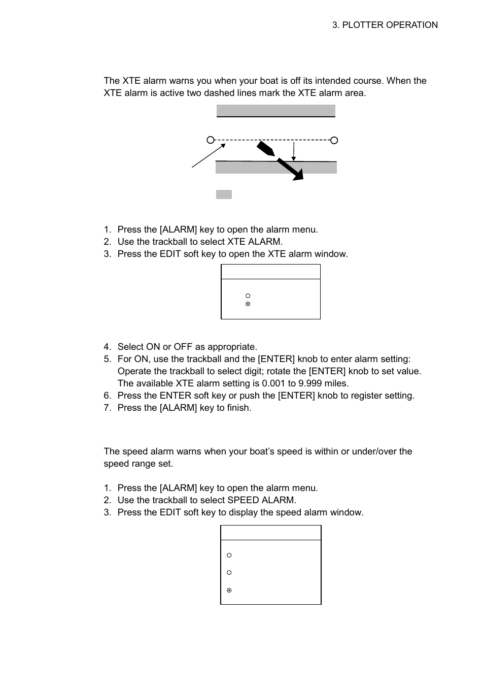 5 speed alarm | Furuno NAVNET 1833 User Manual | Page 141 / 248