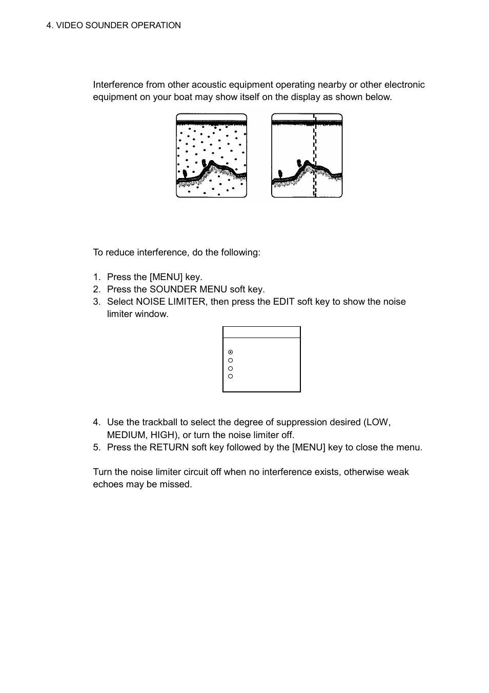 6 reducing interference | Furuno NAVNET 1833 User Manual | Page 158 / 248