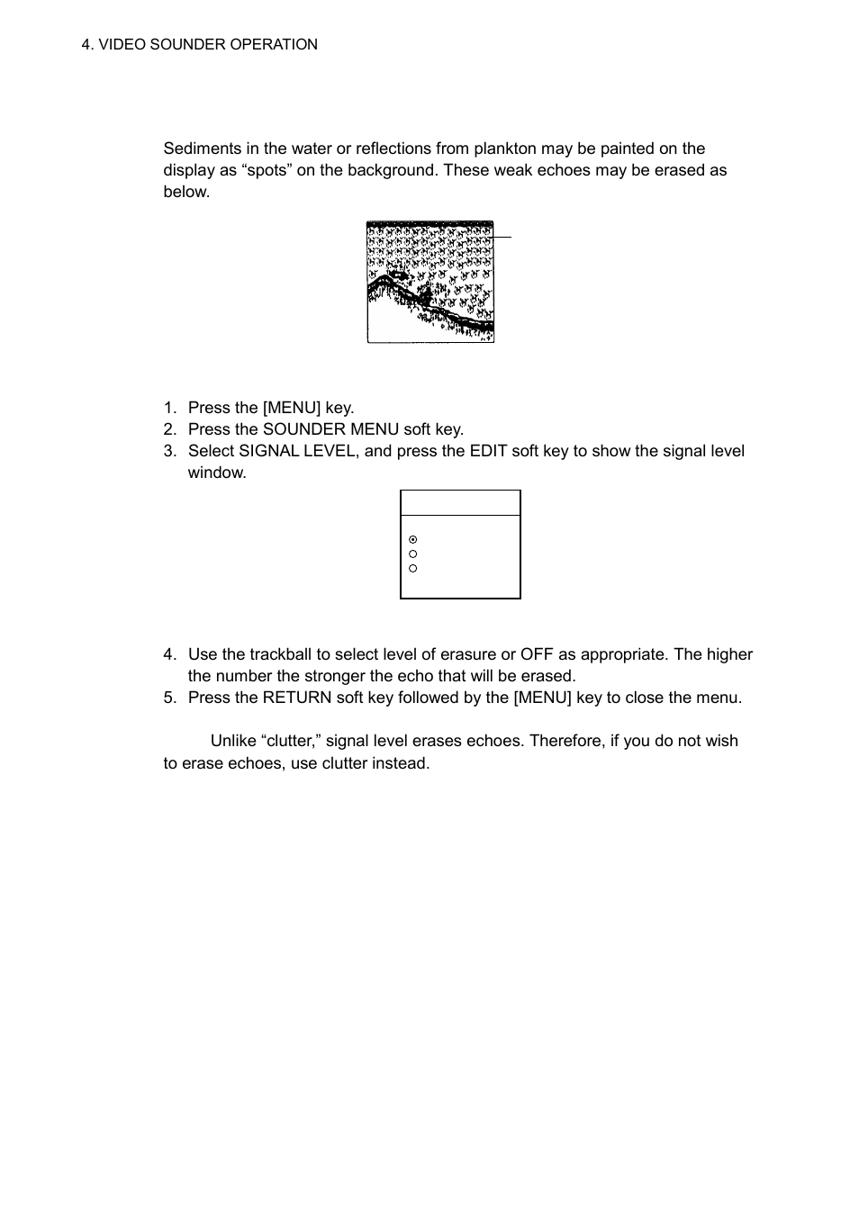 8 erasing weak echoes | Furuno NAVNET 1833 User Manual | Page 160 / 248