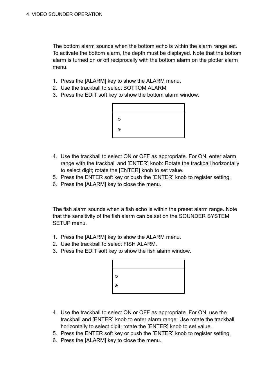 3 fish alarm | Furuno NAVNET 1833 User Manual | Page 164 / 248