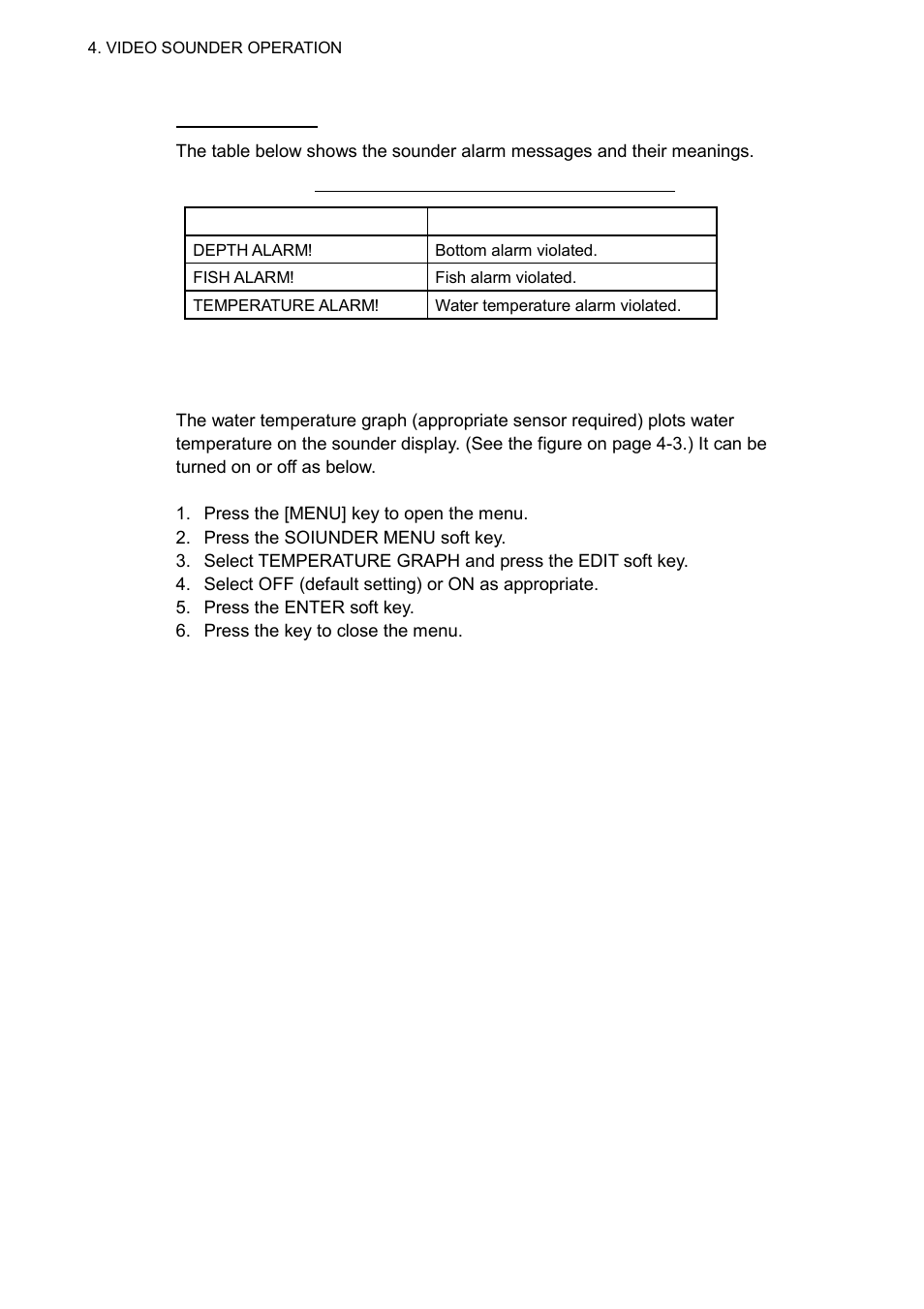 11 water temperature graph | Furuno NAVNET 1833 User Manual | Page 168 / 248