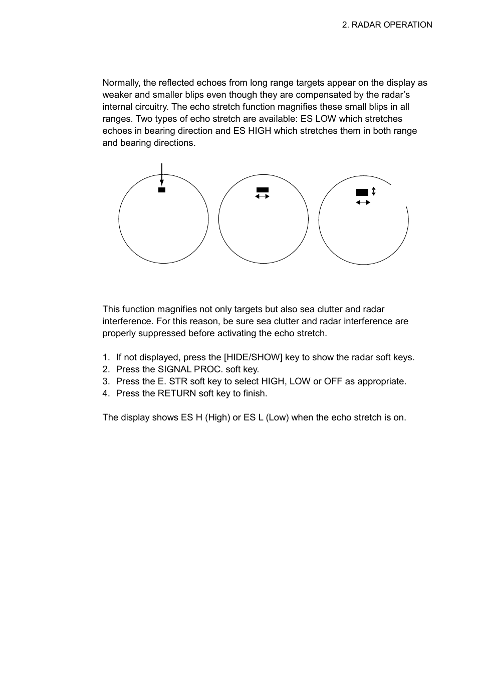 19 echo stretch | Furuno NAVNET 1833 User Manual | Page 61 / 248