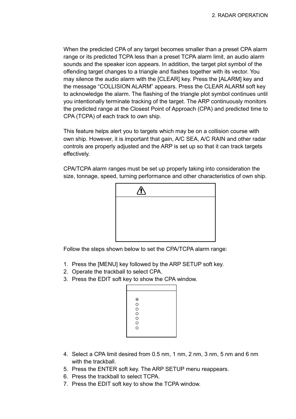 Caution | Furuno NAVNET 1833 User Manual | Page 77 / 248