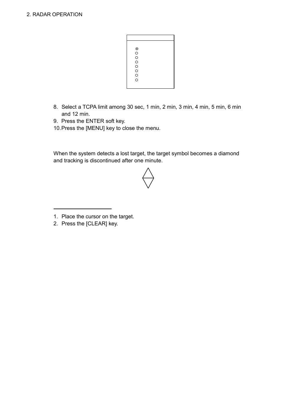 9 lost target alarm (arp) | Furuno NAVNET 1833 User Manual | Page 78 / 248