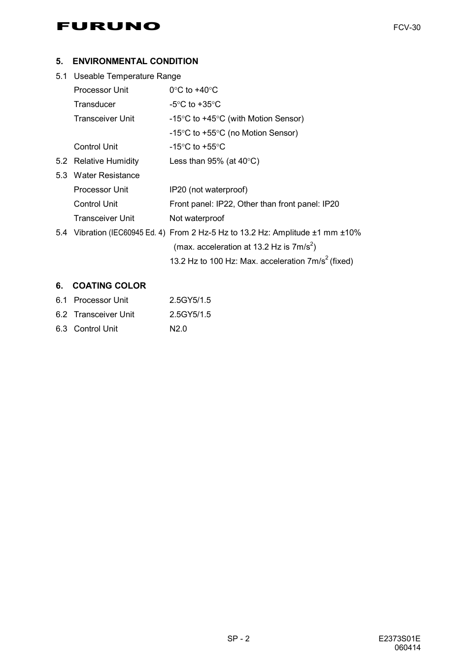 Furuno | Furuno FCV-30 User Manual | Page 106 / 110