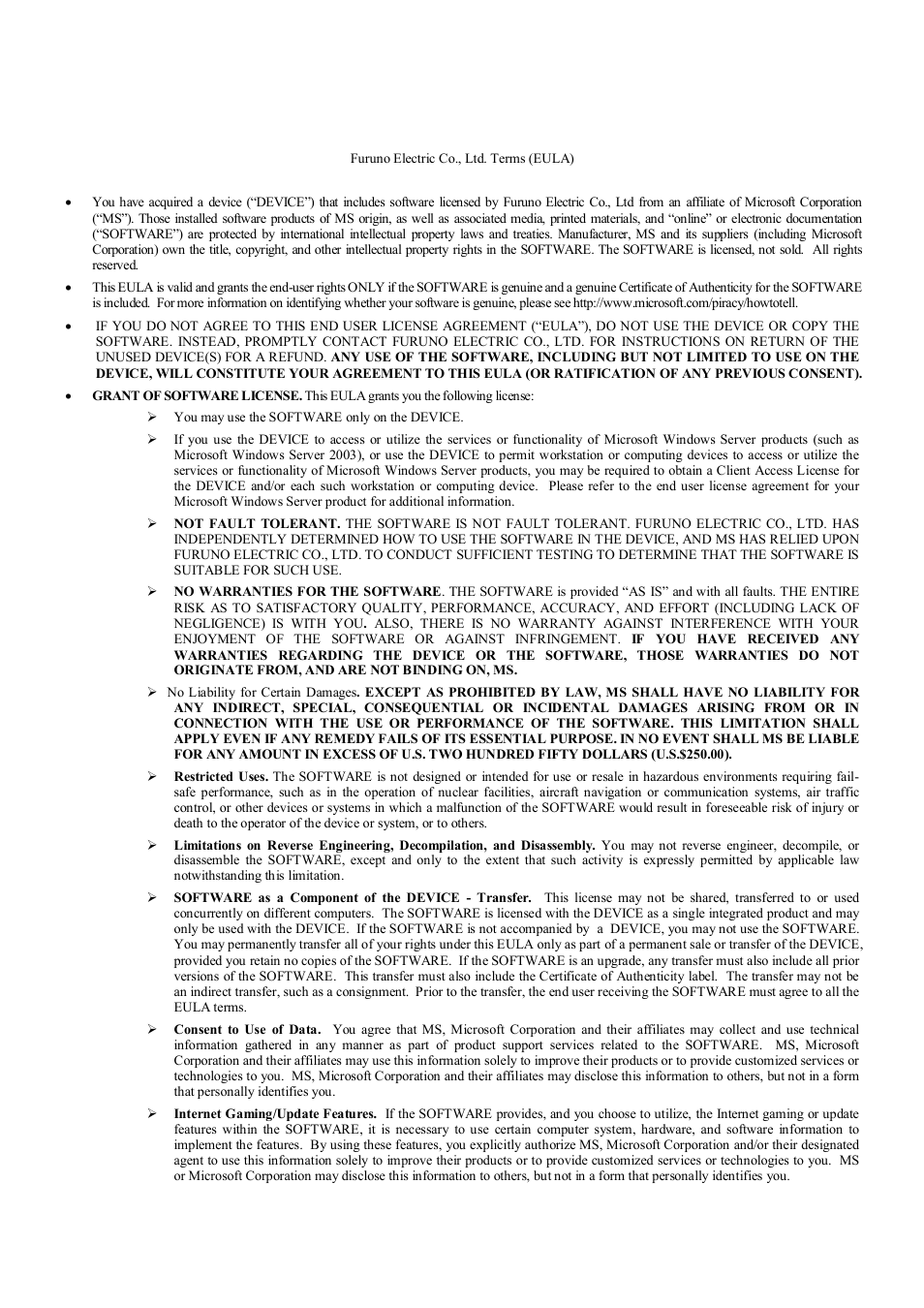 Furuno FCV-30 User Manual | Page 109 / 110