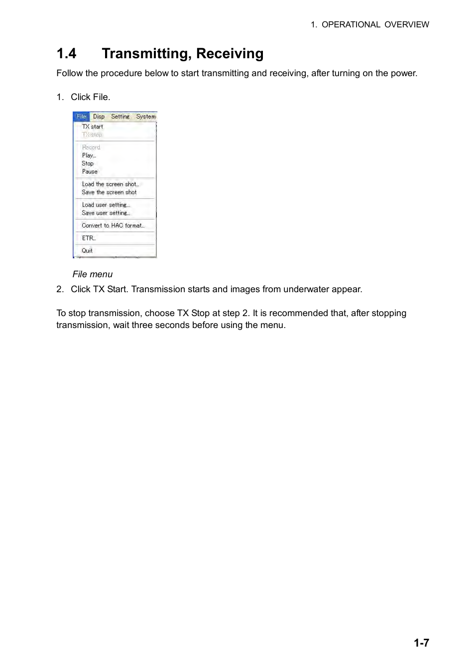 4 transmitting, receiving | Furuno FCV-30 User Manual | Page 17 / 110