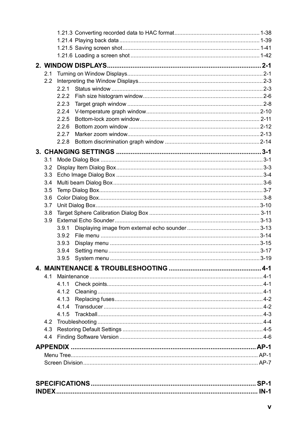 Furuno FCV-30 User Manual | Page 7 / 110