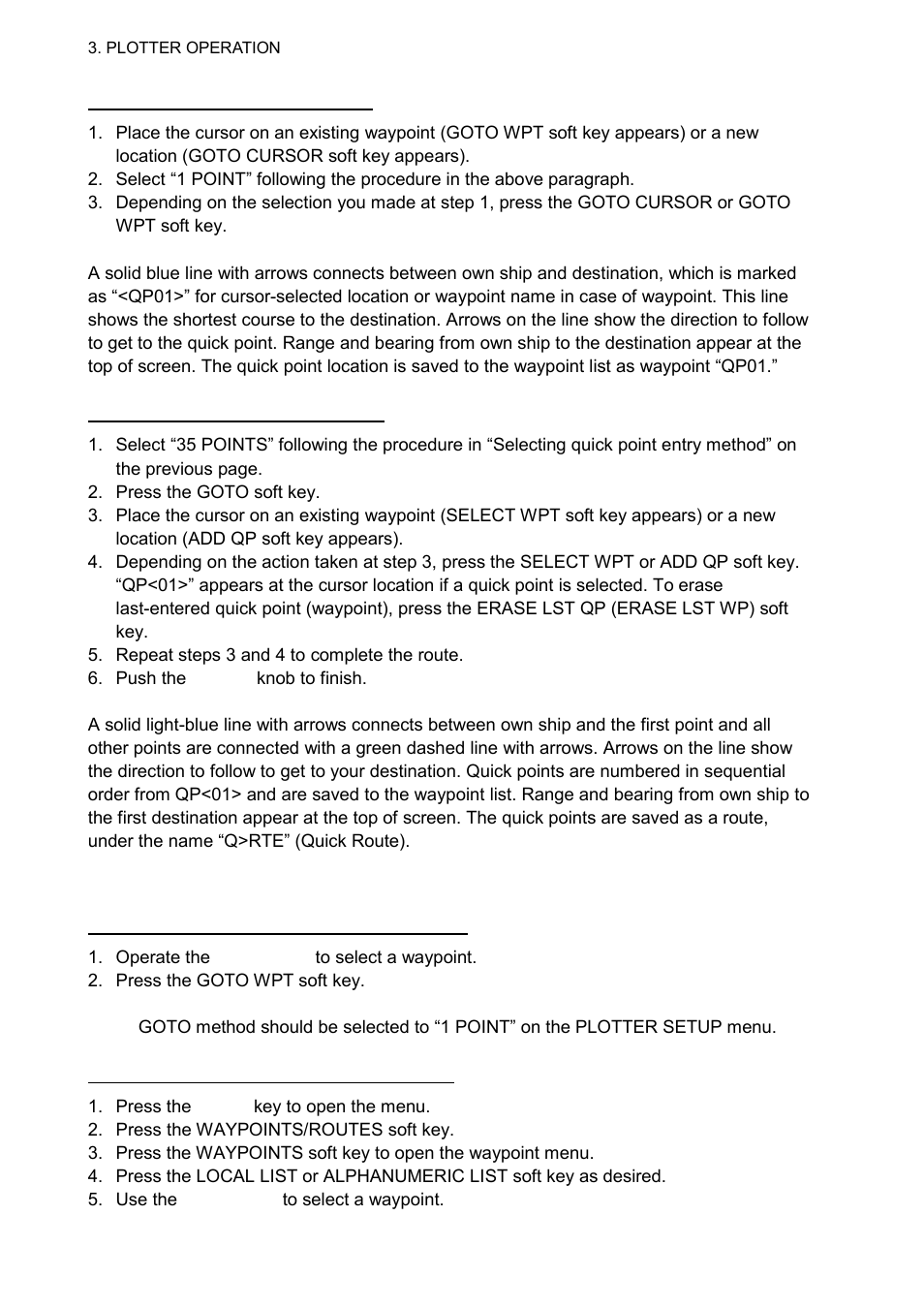 2 navigating to waypoints | Furuno 1724C User Manual | Page 113 / 241