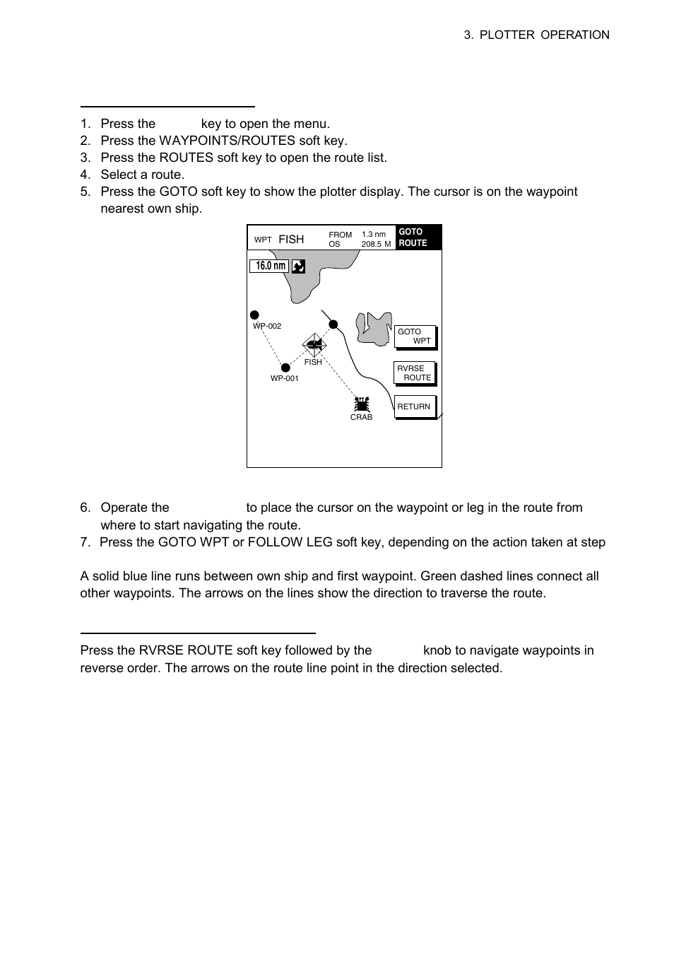 4 following a route | Furuno 1724C User Manual | Page 116 / 241