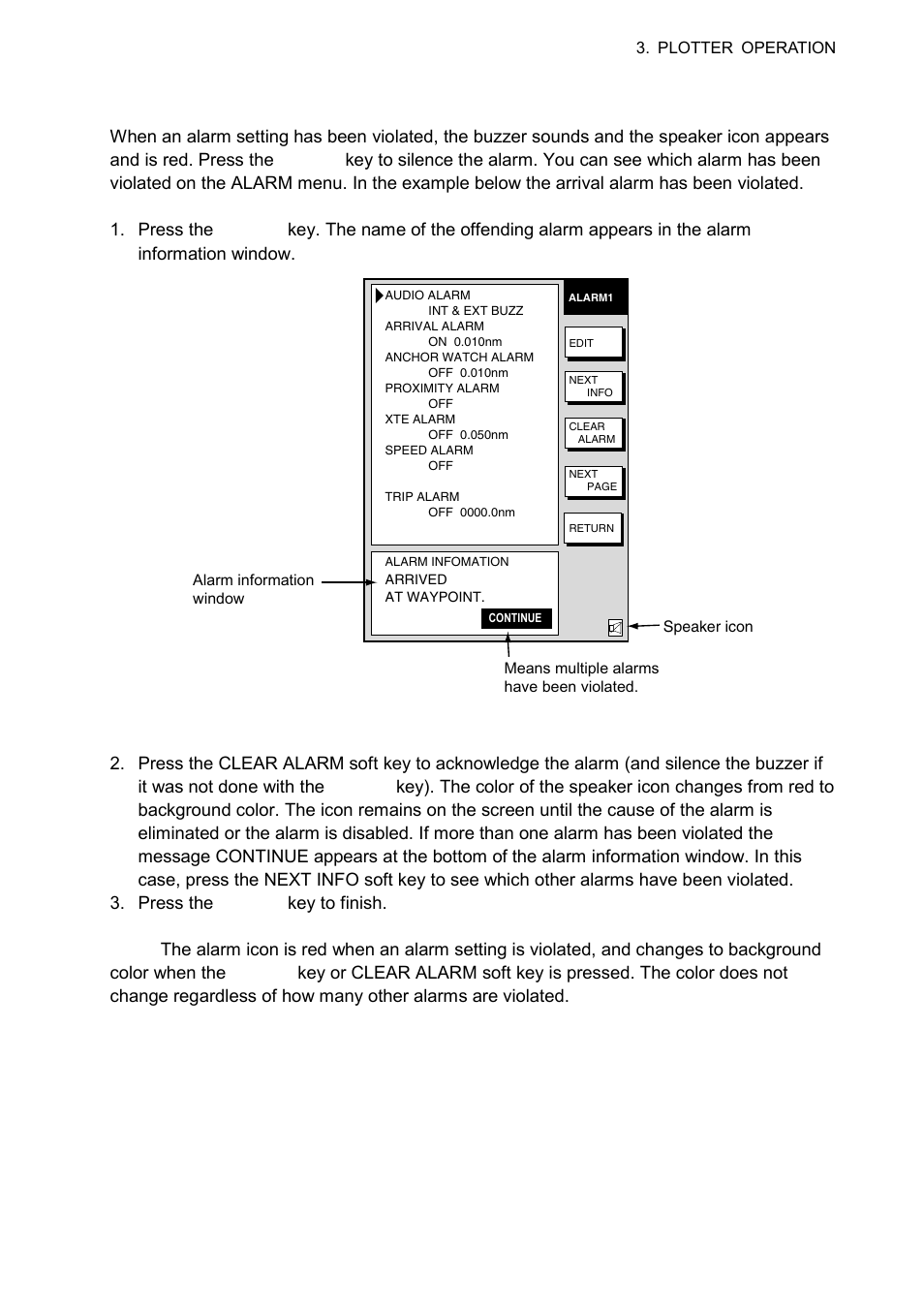 9 alarm information | Furuno 1724C User Manual | Page 126 / 241