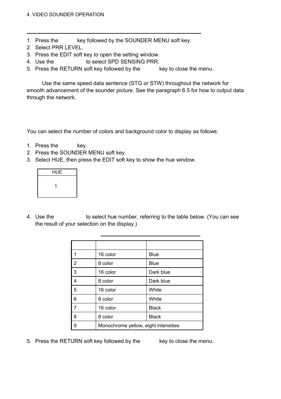 10 display colors | Furuno 1724C User Manual | Page 143 / 241