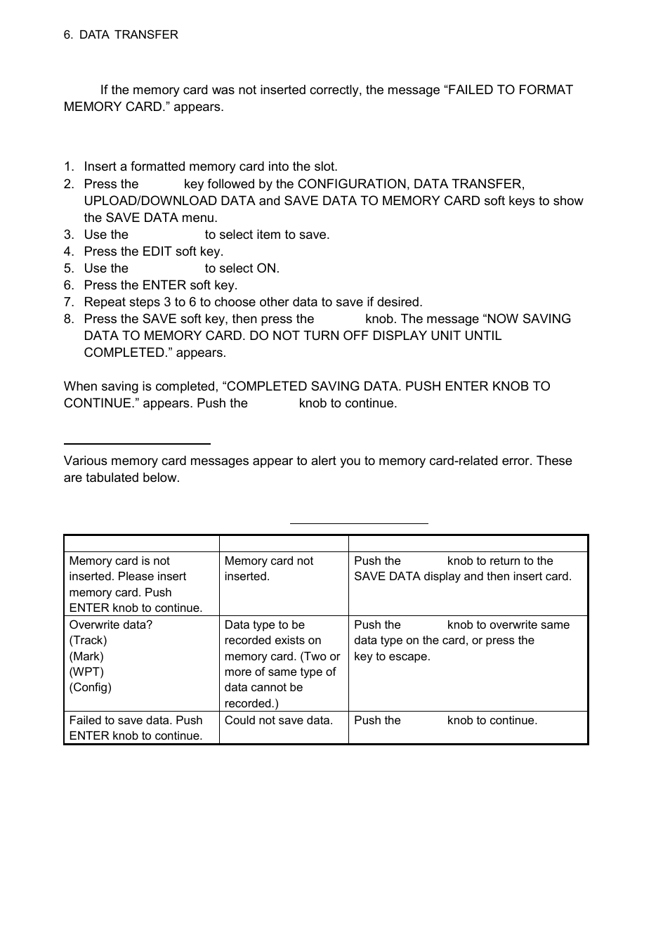 2 saving data to a memory card | Furuno 1724C User Manual | Page 155 / 241