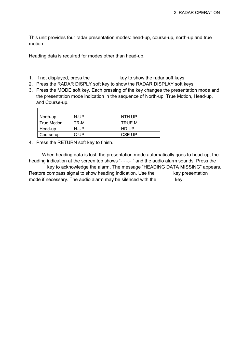 9 presentation mode, 1 selecting a presentation mode | Furuno 1724C User Manual | Page 38 / 241