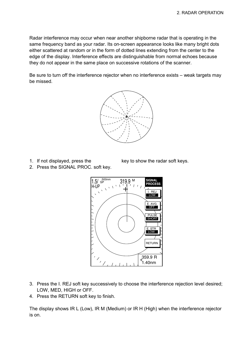 14 rejecting radar interference | Furuno 1724C User Manual | Page 44 / 241