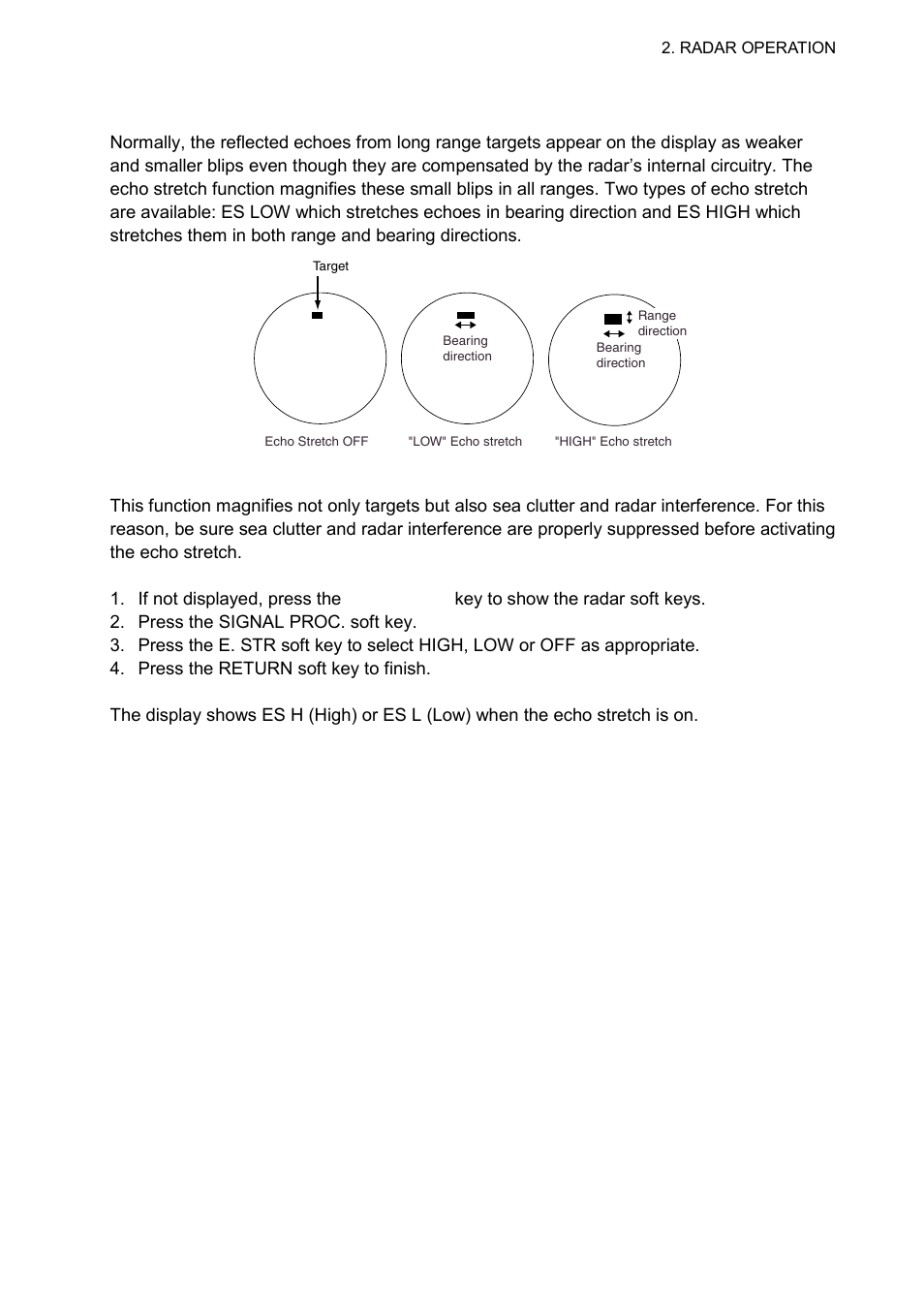 19 echo stretch | Furuno 1724C User Manual | Page 52 / 241