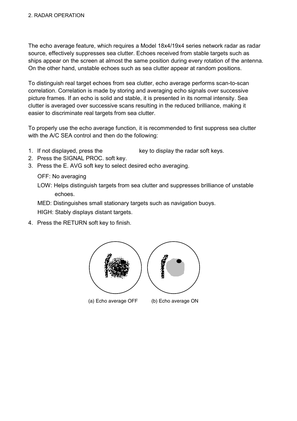 20 echo averaging | Furuno 1724C User Manual | Page 53 / 241