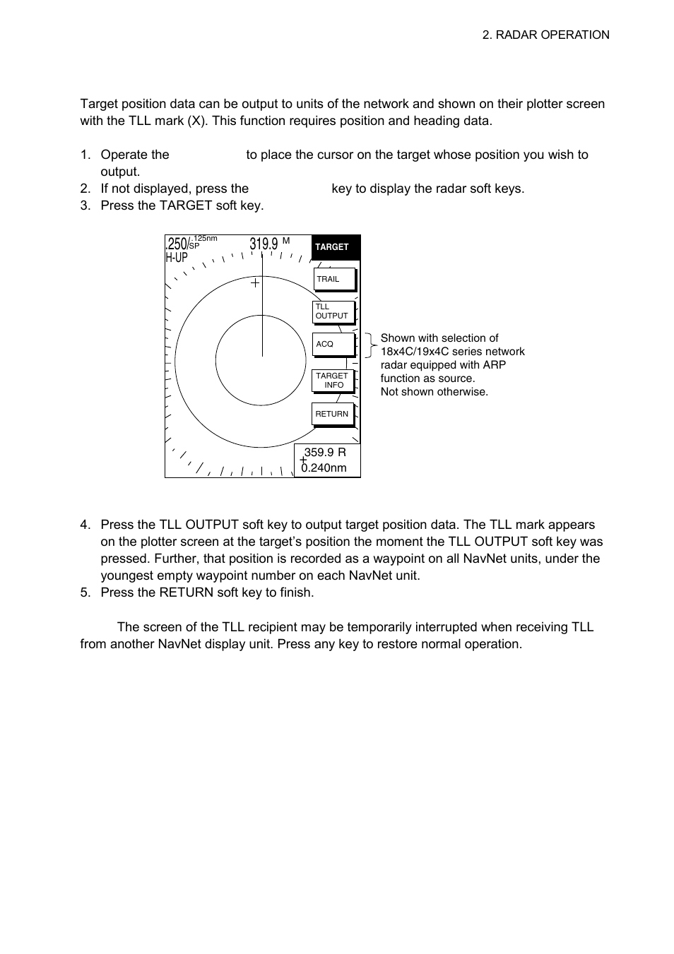 21 outputting tll data | Furuno 1724C User Manual | Page 54 / 241