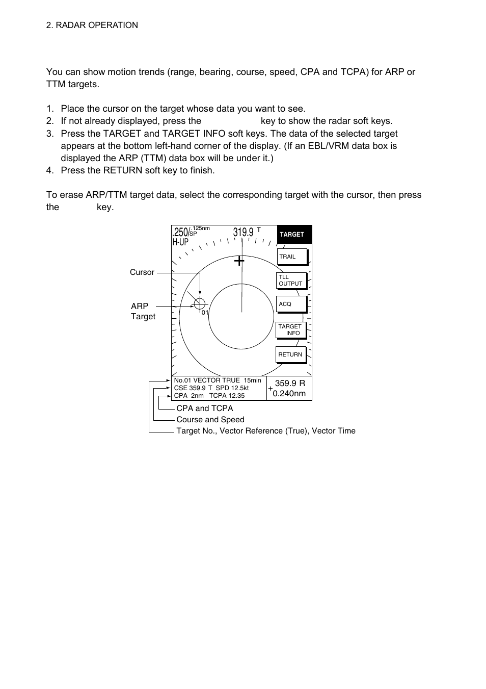 7 arp, ttm target data | Furuno 1724C User Manual | Page 65 / 241