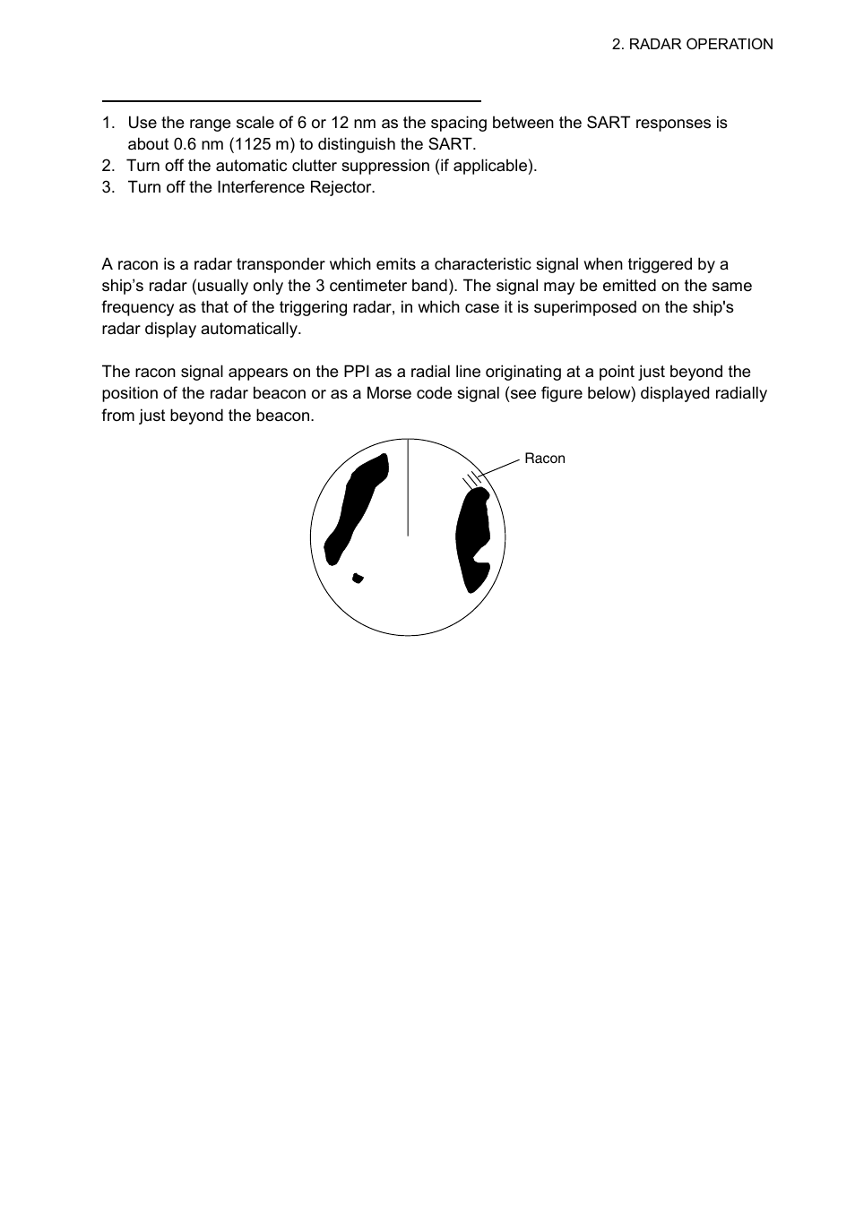 3 racon (radar beacon) | Furuno 1724C User Manual | Page 70 / 241