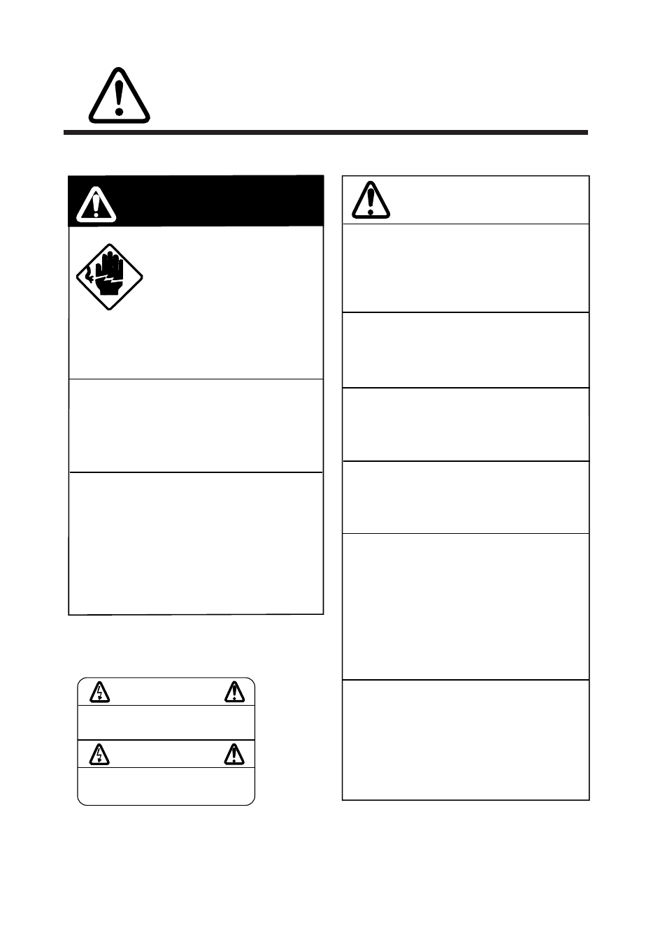 Safety information for the operator, Warning, Caution | Furuno BACK GP-80 User Manual | Page 4 / 103