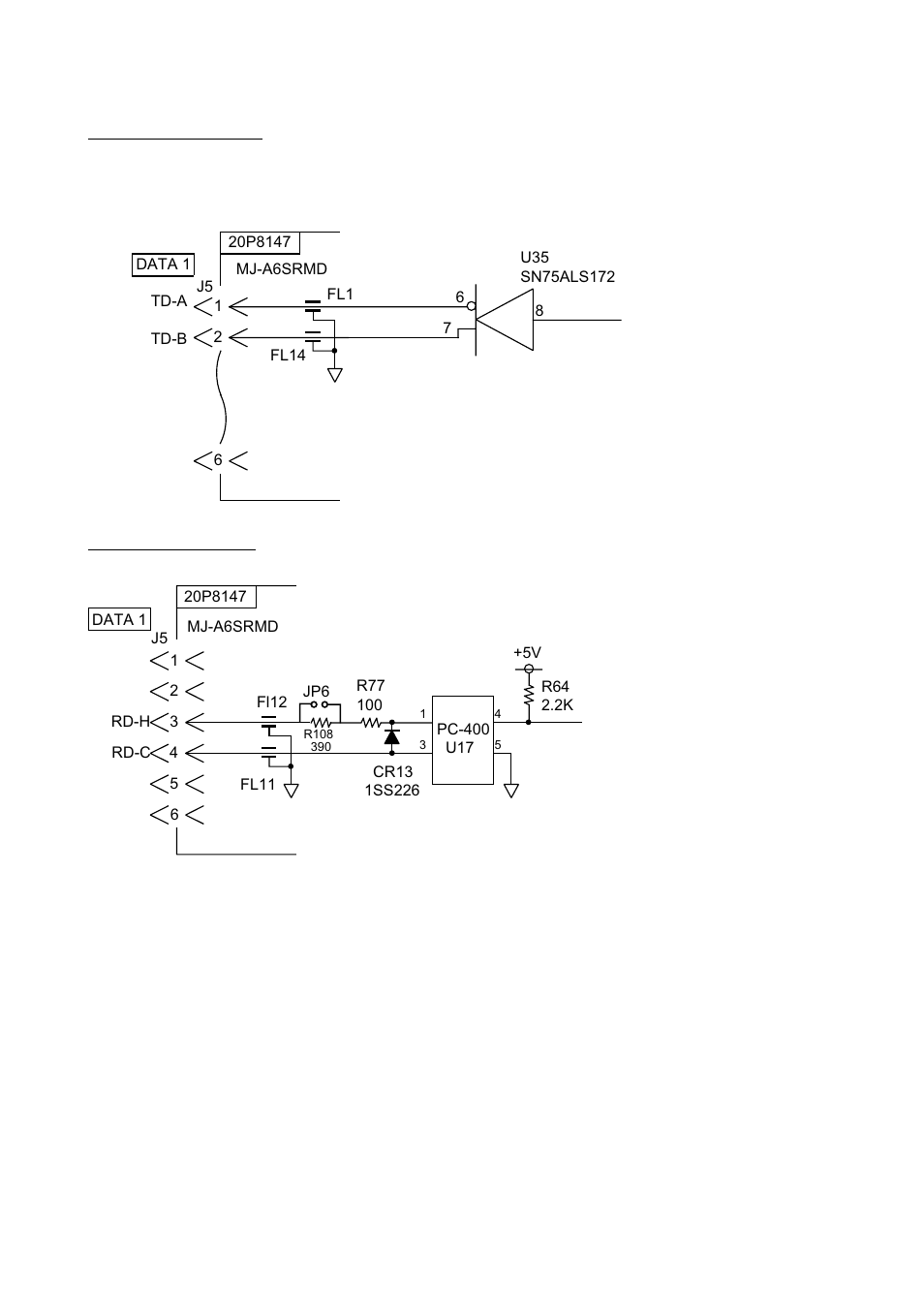 Data 1 port (input) | Furuno BACK GP-80 User Manual | Page 76 / 103
