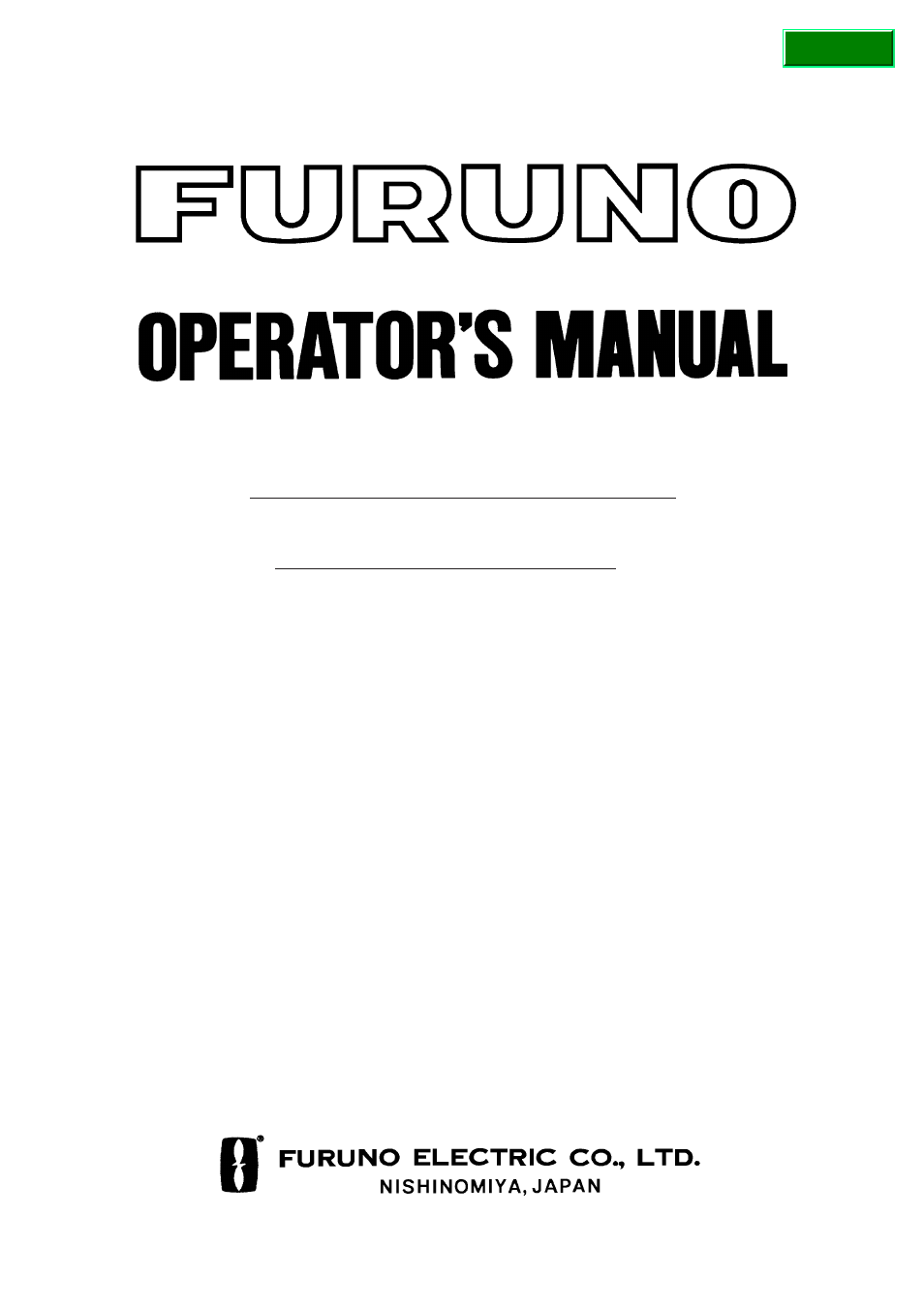 Furuno CSH-53 User Manual | 108 pages
