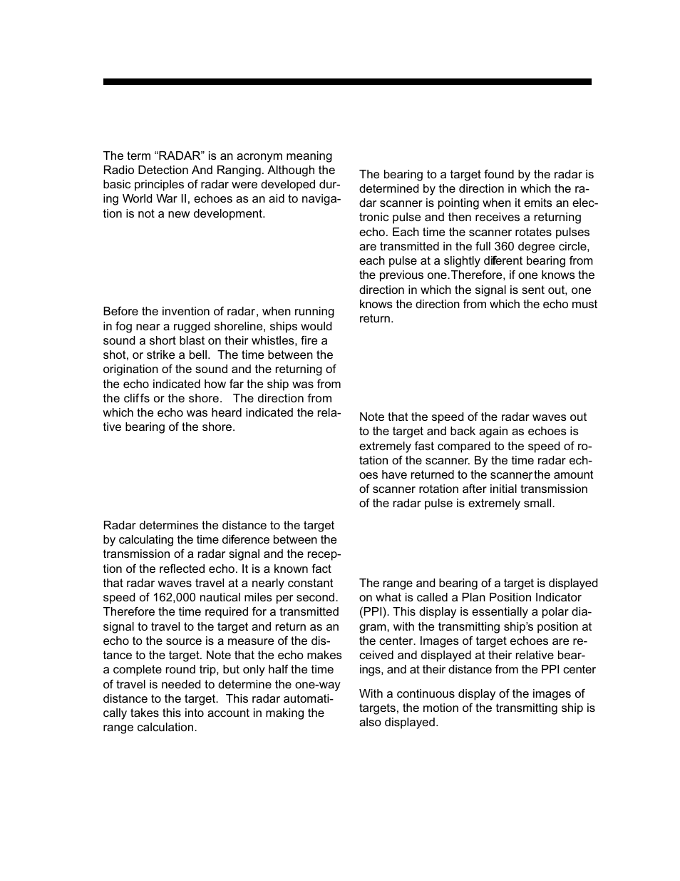 Principle of operation | Furuno 1942 MARK-2 User Manual | Page 11 / 52