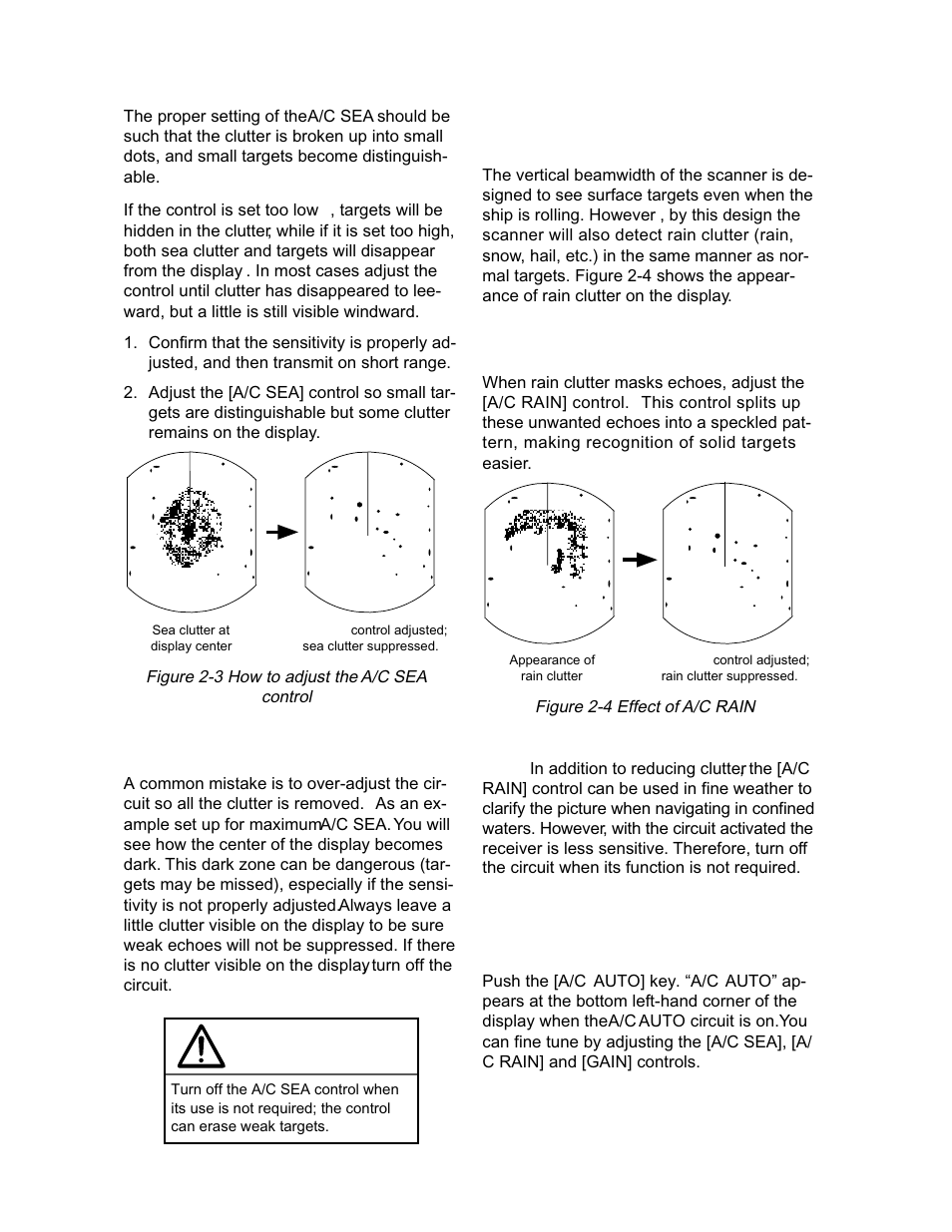 Caution | Furuno 1942 MARK-2 User Manual | Page 16 / 52