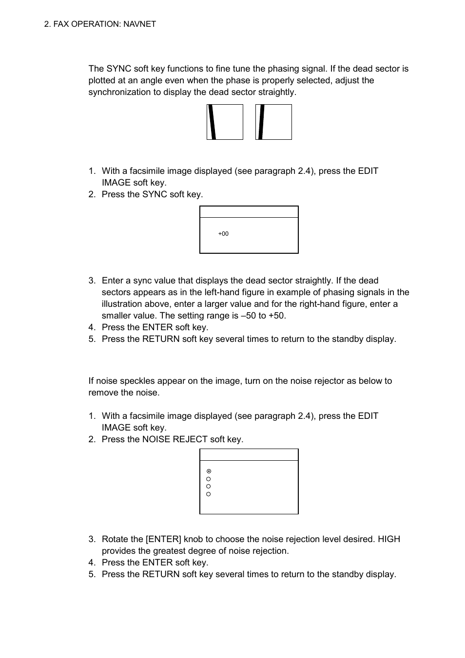 3 noise rejection | Furuno FAX-30 User Manual | Page 36 / 115