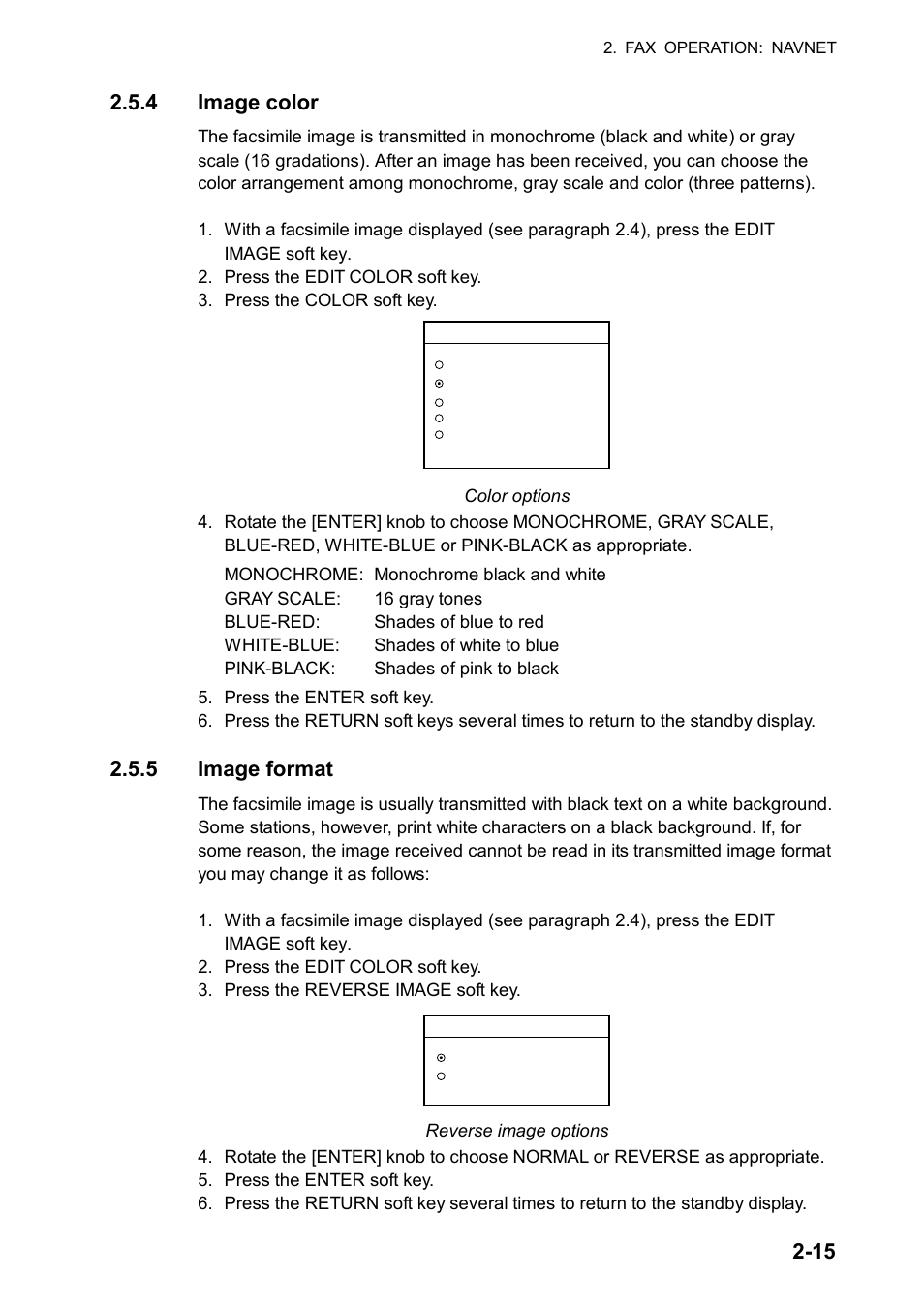 5 image format | Furuno FAX-30 User Manual | Page 37 / 115