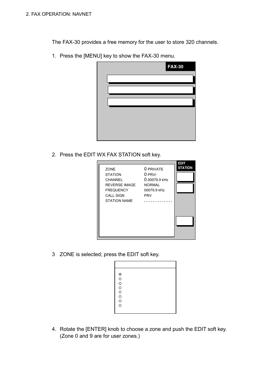 8 adding facsimile channels | Furuno FAX-30 User Manual | Page 40 / 115