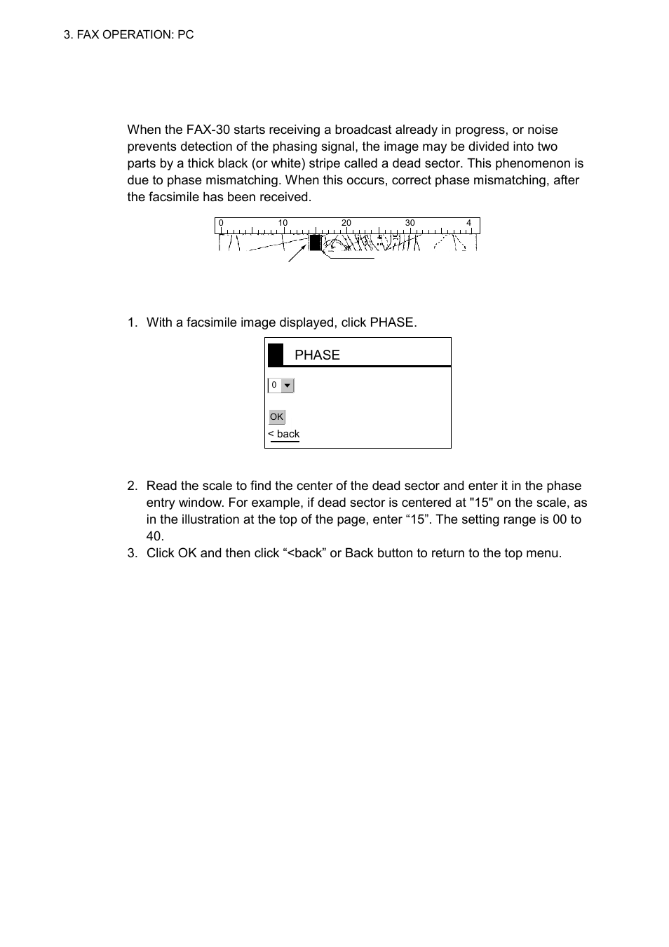 4 processing facsimile images, 1 phase mismatch | Furuno FAX-30 User Manual | Page 48 / 115