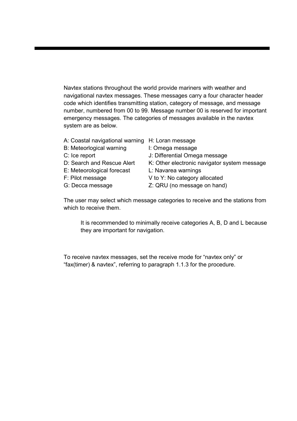 Navtex operation: navnet, 1 about navtex messages | Furuno FAX-30 User Manual | Page 55 / 115