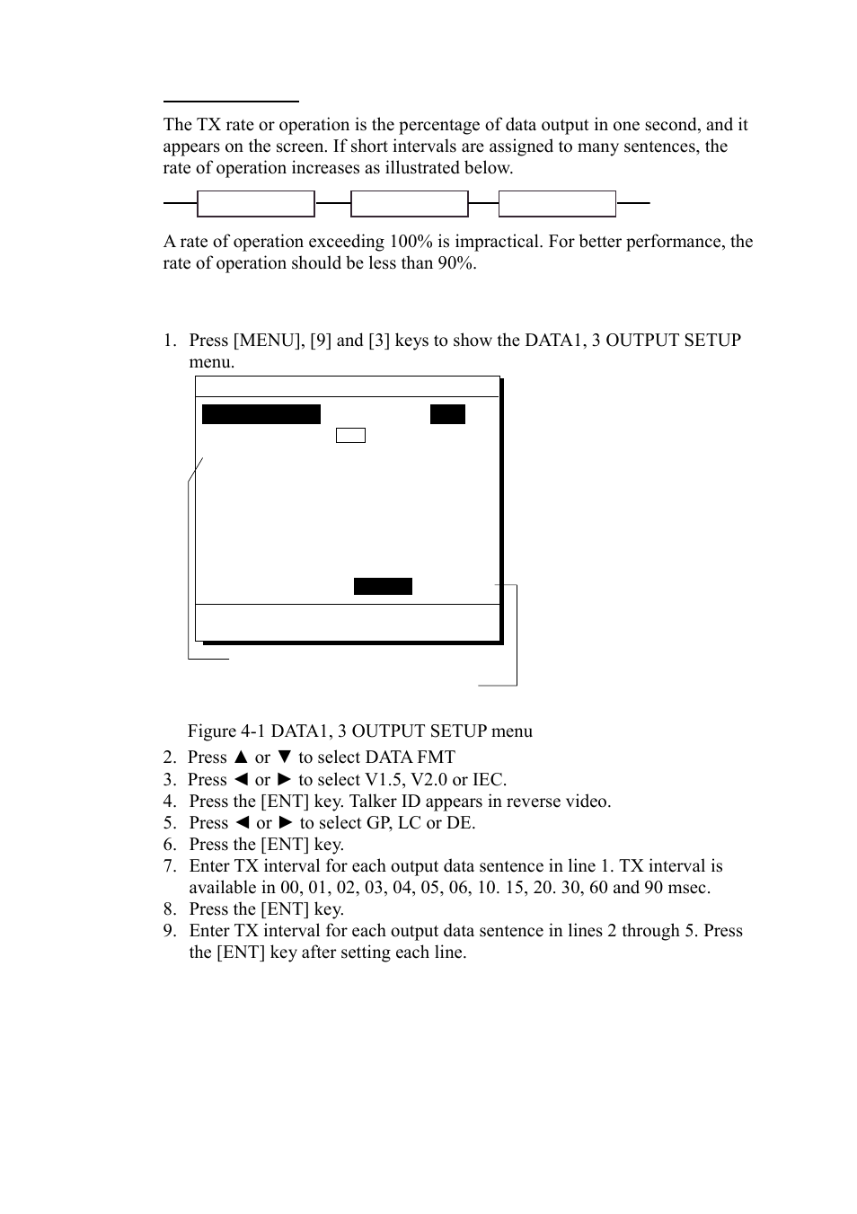 Data1 output setting | Furuno DD-80 User Manual | Page 101 / 119