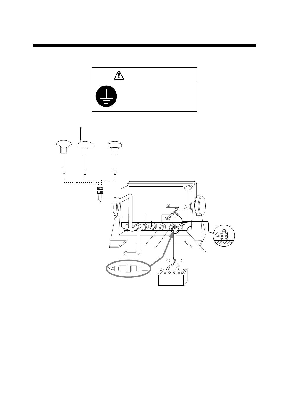 Wiring, Caution, Grounding | Furuno DD-80 User Manual | Page 97 / 119