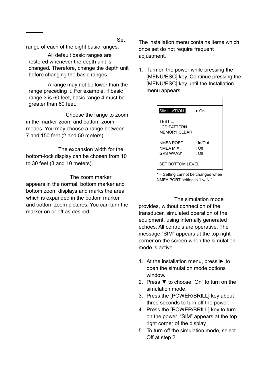 2 installation menu | Furuno LS-6100 User Manual | Page 27 / 47