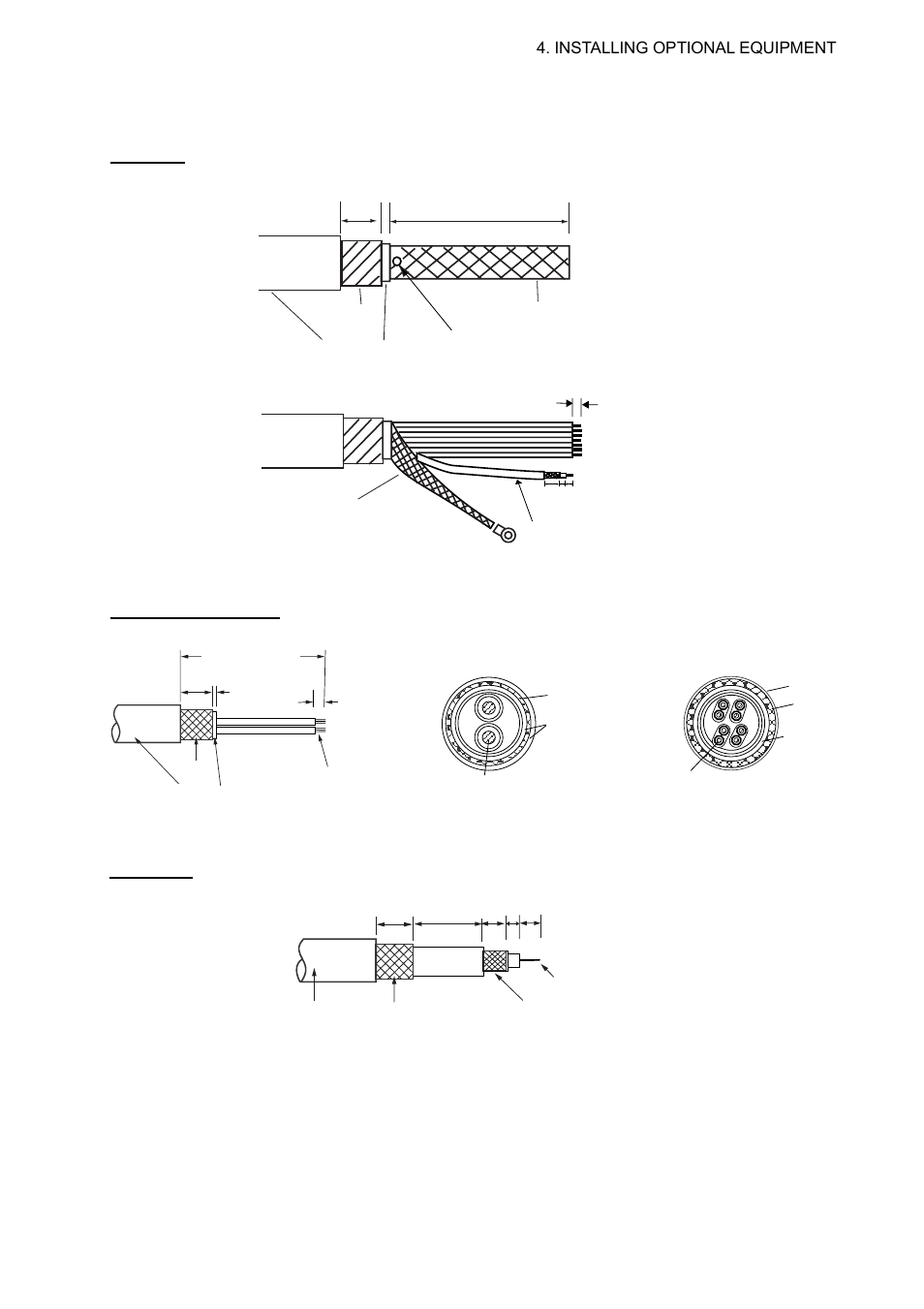 17 cable fabrication, Rw-9600, Dpyc-6 and ttyc-4 | Rg-12/uy | Furuno 2837S User Manual | Page 79 / 123